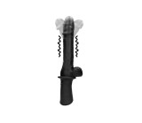 Vibrator Realist Hand Held, Vibrating&amp;Thrusting, Silicon Lichid, Negru, USB