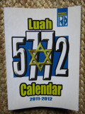 CALENDAR LUAH 5772 ( 2011- 2012 )