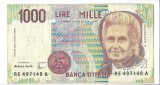 Bancnota 1000 lire 1990 - Italia