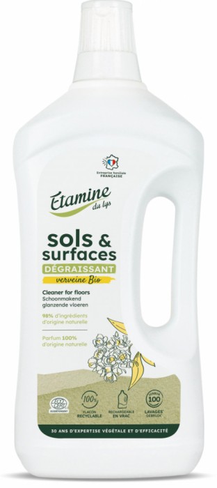Detergent BIO pentru podele si suprafete, parfum verbina Etamine