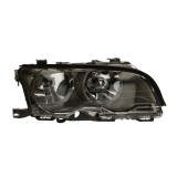 Far BMW Seria 3 E46 Coupe/CabRio 07.2001-03.2003, partea Dreapta, electric, tip bec H7+H7; rama titanium, fara suport becuri, cu motoras, TYC