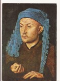 RF105 - Carte Postala - Van Eyck. Omul cu tichia albastra, necirculata