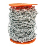 Lant din otel zincat cu za medie 6,3 mm x 25 m, rola 25 m