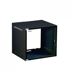 4U Wallmounted cabinet 19&amp;quot;/ 450mm, usa fata sticla securizata, inchidere cu cheie, RAL9005 foto
