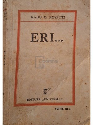 Radu D. Rosetti - Eri... editia a III-a (Editia: 1943) foto