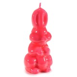 Cumpara ieftin Lumanare Iepuras ceara rosie cm 5,5 x 5,5 x 12,5 H