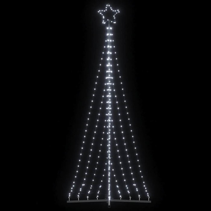 vidaXL Pom de Crăciun LED 447 LED-uri Alb Rece 249 cm 4016433