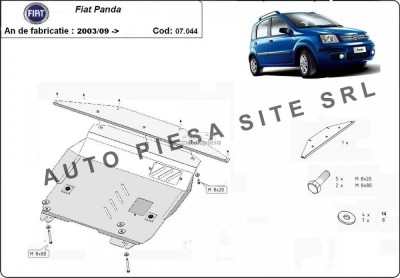 Scut metalic motor Fiat Panda fabricat incepand cu 2006 APS-07,044 foto