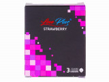 Prezervativ, Love Plus Strawberry, 3 bucati