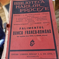 Bilioteca Marilor Procese, Volumul XI, Falimentul Banca Franco - Romana - Virgil Z, Soare