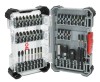 Set 41 biti si accesorii insurubare Bosch PRO Impact, prindere hexagon 1/4&quot;, include biti 25/55/90mm, suport biti, adaptor cheie tubulara
