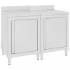 VidaXL Dulap blat de lucru comercial, 120x60x96 cm, oțel inoxidabil