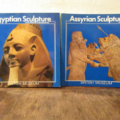 Set 2 albume-ghid Egyptian Sculpture, Assyrian Sculpture - BRITISH MUSEUM