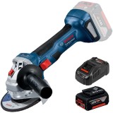 Bosch GWS 180-LI + GBA + GAL 18V-40 - Polizor unghiular 125 mm + Set 1 acumulator si incarcator Li-Ion 18 V 5 Ah