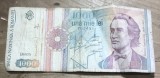 BNKRO05 Bancnota veche 1000 lei 1993 Mihai Eminescu hirtie Romania una mie lei prima emisiune circulata bani colectie
