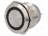 Intrerupator anti-vandalism, ON-(ON), &Oslash;22mm, ONPOW - GQ22-11WE