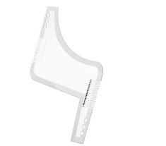 Pieptene Contur Barba &amp; Mustata MyStyle&reg; PRO / Sablon pentru Barba &amp; Mustata ca la Salon - Transparent