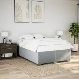VidaXL Cadru de pat fără saltea, gri deschis, 140x200 cm, textil