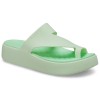 Papuci Crocs Getaway Platform Toe Loop Verde - Jade Tint, 37 - 39