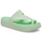 Papuci Crocs Getaway Platform Toe Loop Verde - Jade Tint
