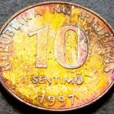 Moneda exotica 10 SENTIMO - FILIPINE, anul 1997 *cod 674 A = A.UNC PATINA