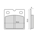 Placute frana (Sinter) BMW R65 650 1981-1989 Cod Produs: MX_NEW 225103153RM