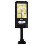 Lampa Solara Stradala 120 LED MRG M-6035, Senzor Miscare, IP65, 3 Moduri, 10W, Negru