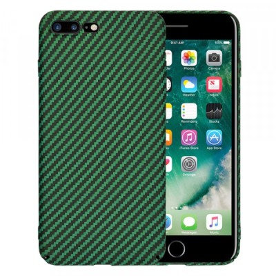 Husa pentru Apple iPhone 8 Plus / 7 Plus, Techsuit, Carbonite FiberShell, Verde foto