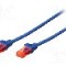 Patch cord Cat 5e, U/UTP, conexiune 1:1, 1m, DIGITUS - DK-1512-010/B