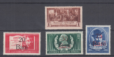 ROMANIA 1952 LP 293 CENTENARUL NASTERII LUI I.L.CARAGIALE SUPRATIPAR MNH foto