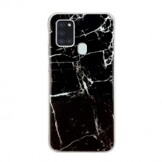 Husa Samsung Galaxy A21s model Marquina Marble Silicon, TPU, Viceversa foto