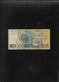 Rar! Brazilia 100 cruzados pe 100000 cruzeiros 1986 seria5106013544 uzata