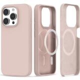 Husa Tech-Protect Silicone MagSafe pentru Apple iPhone 15 Pro Max Candy Pink, Roz, Silicon, Carcasa