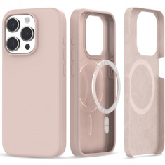 Husa Tech-Protect Silicone MagSafe pentru Apple iPhone 15 Pro Candy Pink