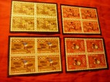 Serie Liechtenstein 1972 - Sport- Olimpiada Munchen , 4 val. in blocuri de 4val.