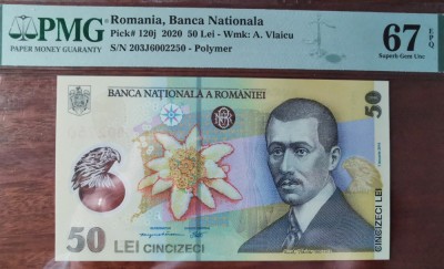 Bancnota 50 lei 2020 foto