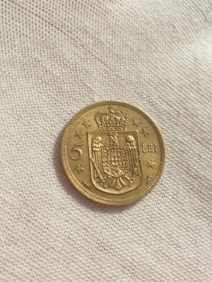 5 lei 1930 paris UNC foto