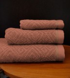 Cumpara ieftin Set de 3 prosoape baie 100% bumbac Valentini Bianco, Adonis Brick