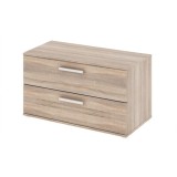 Cumpara ieftin Comoda 2 sertare pal natur stejar sonoma Dunaj 90x47x50.8 cm