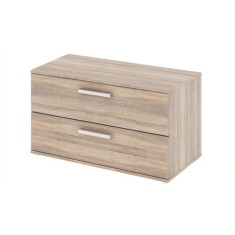 Comoda 2 sertare pal natur stejar sonoma Dunaj 90x47x50.8 cm