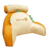 Pern&Auml; cozychick, sp&Auml;tar ergonomic pentru pat, suport lombar, material moale din plus, model pui, 60x40 cm, portocaliu