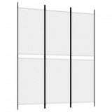 Cumpara ieftin Paravan de camera cu 3 panouri, alb, 150x180 cm, textil