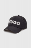 Cumpara ieftin HUGO șapcă culoarea negru, cu imprimeu 50515963