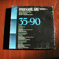 MAXELL-Banda UD XL 35-90, 1800 ft/550 m, pe rola plastic 18 cm Philips,excelenta