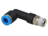Racord Push-In Filetat 90&deg; - 0,95-6 bar