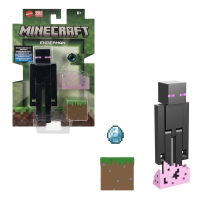 MINECRAFT CRAFT A BLOCK FIGURINA ENDERMAN 8CM foto