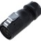 Conector circular mufă mamă 4 pini 20A 500V IP67 drept Lutronic