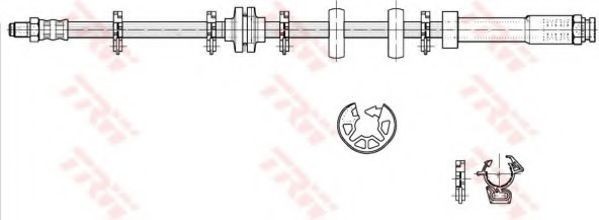 Conducta / cablu frana FIAT PUNTO Cabriolet (176C) (1994 - 2000) TRW PHB297