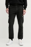 Tommy Jeans pantaloni culoarea negru, cu fason cargo, DM0DM22003