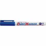 Marker Cu Vopsea Artline 444xf, Corp Metalic, Varf Rotund 0.8mm - Albastru